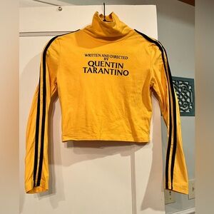 Yellow Long Sleeve Graphic Top